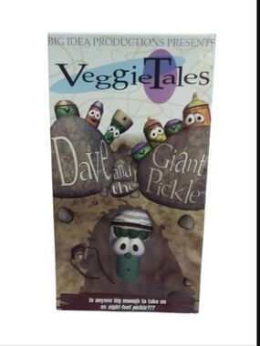 6/$15 VeggieTales Dave and the Giant Pickle VHS Tape